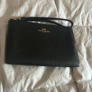 coach wristlet black